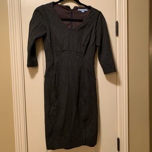 Antonio melani grey quarter sleeve dress